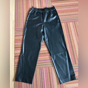 The Reset R Label Faux Leather Pants – Black – XS